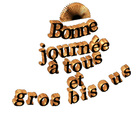 Gif animé bonne journée a tous gros bisous